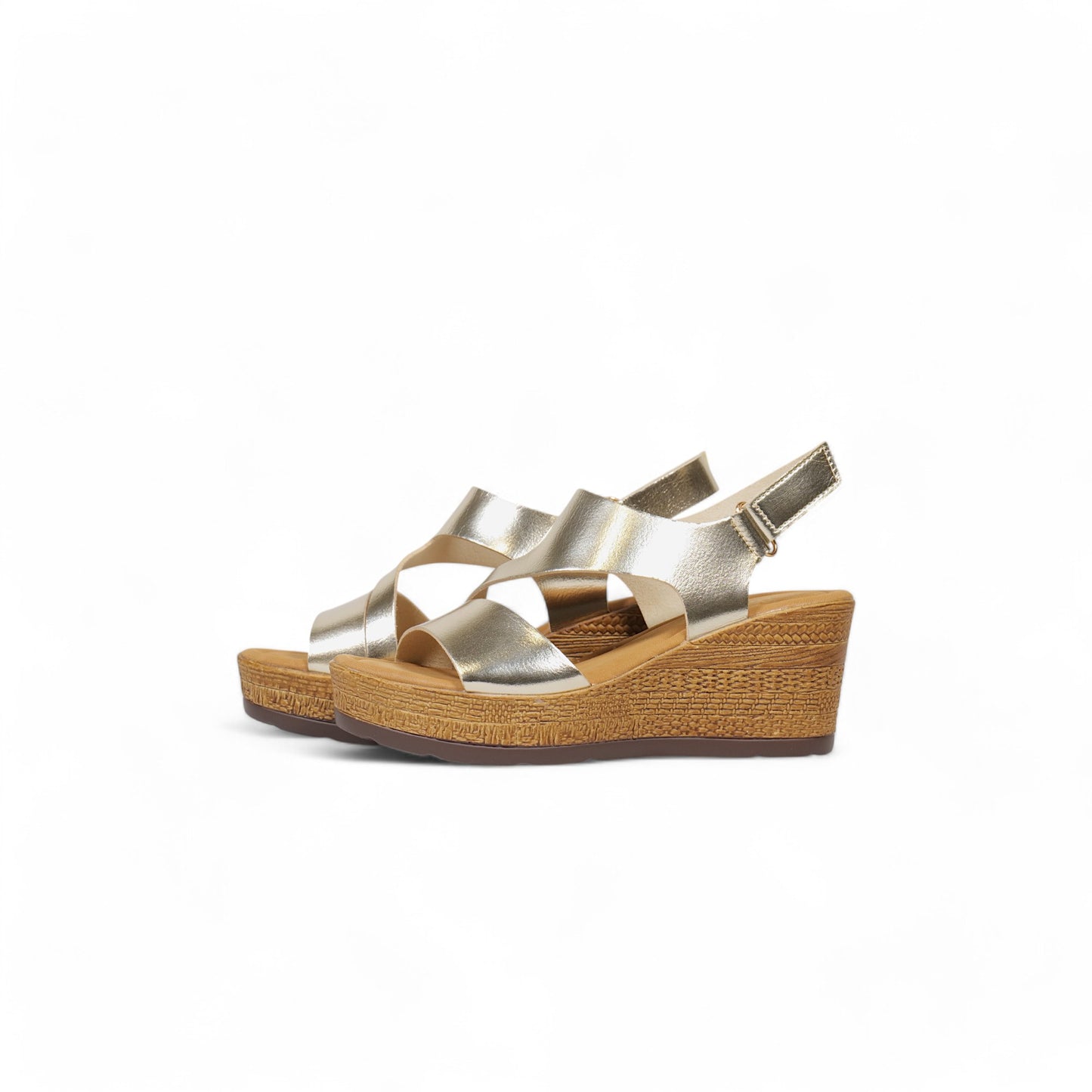 Sandalias de tira ancha cubierta