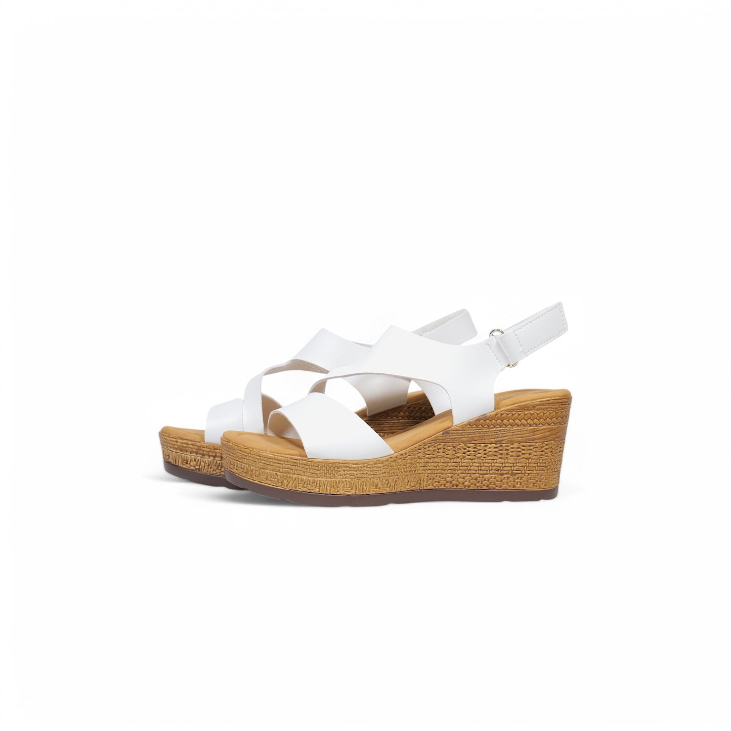 Sandalias de tira ancha cubierta