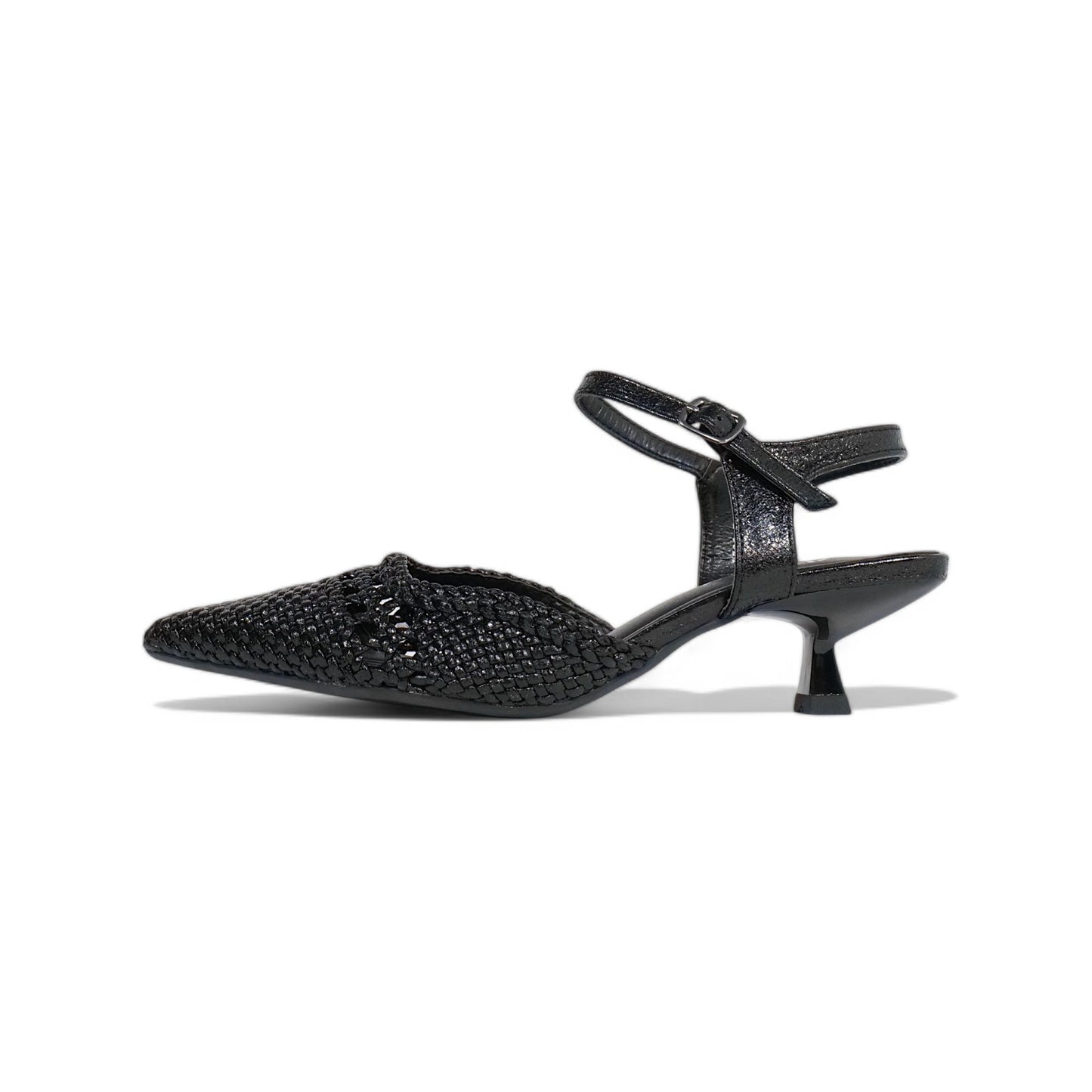Zapatos de tacón Kitten diseño trenzado