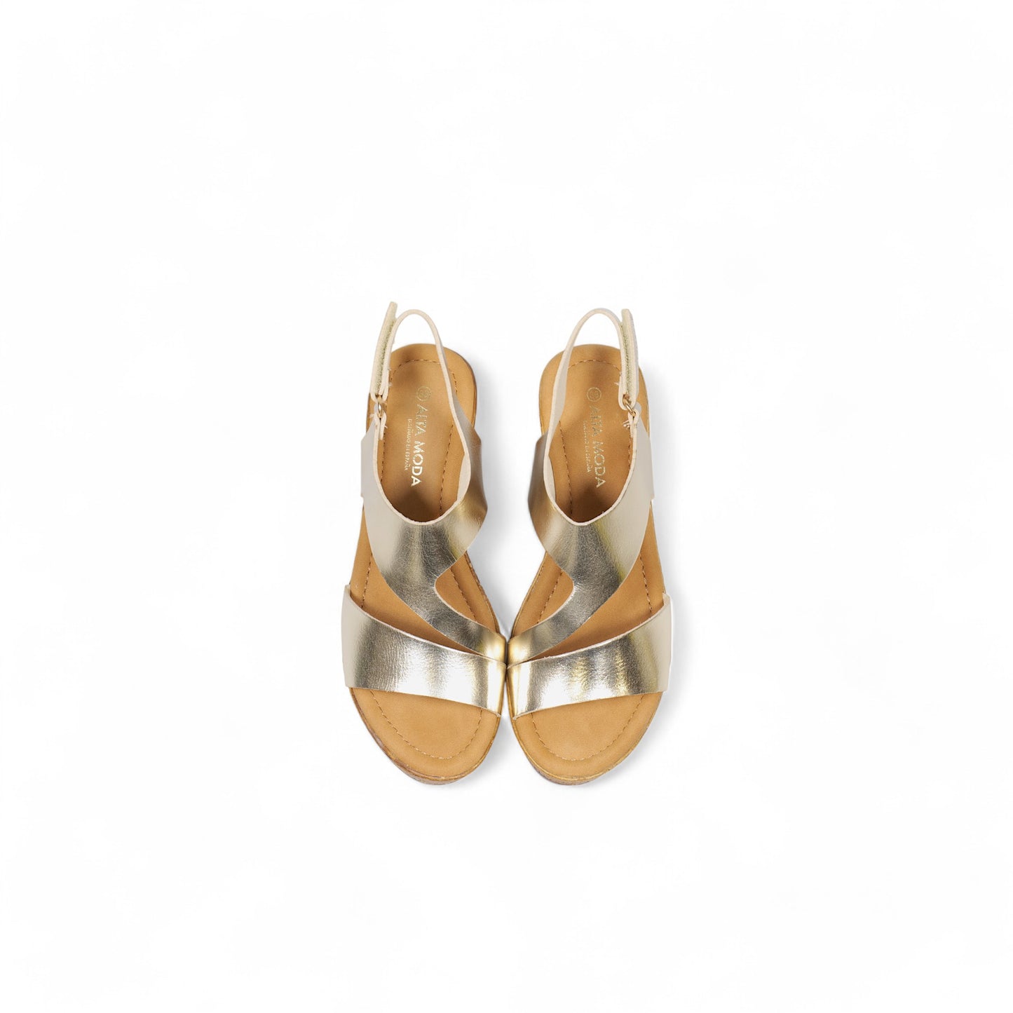Sandalias de tira ancha cubierta