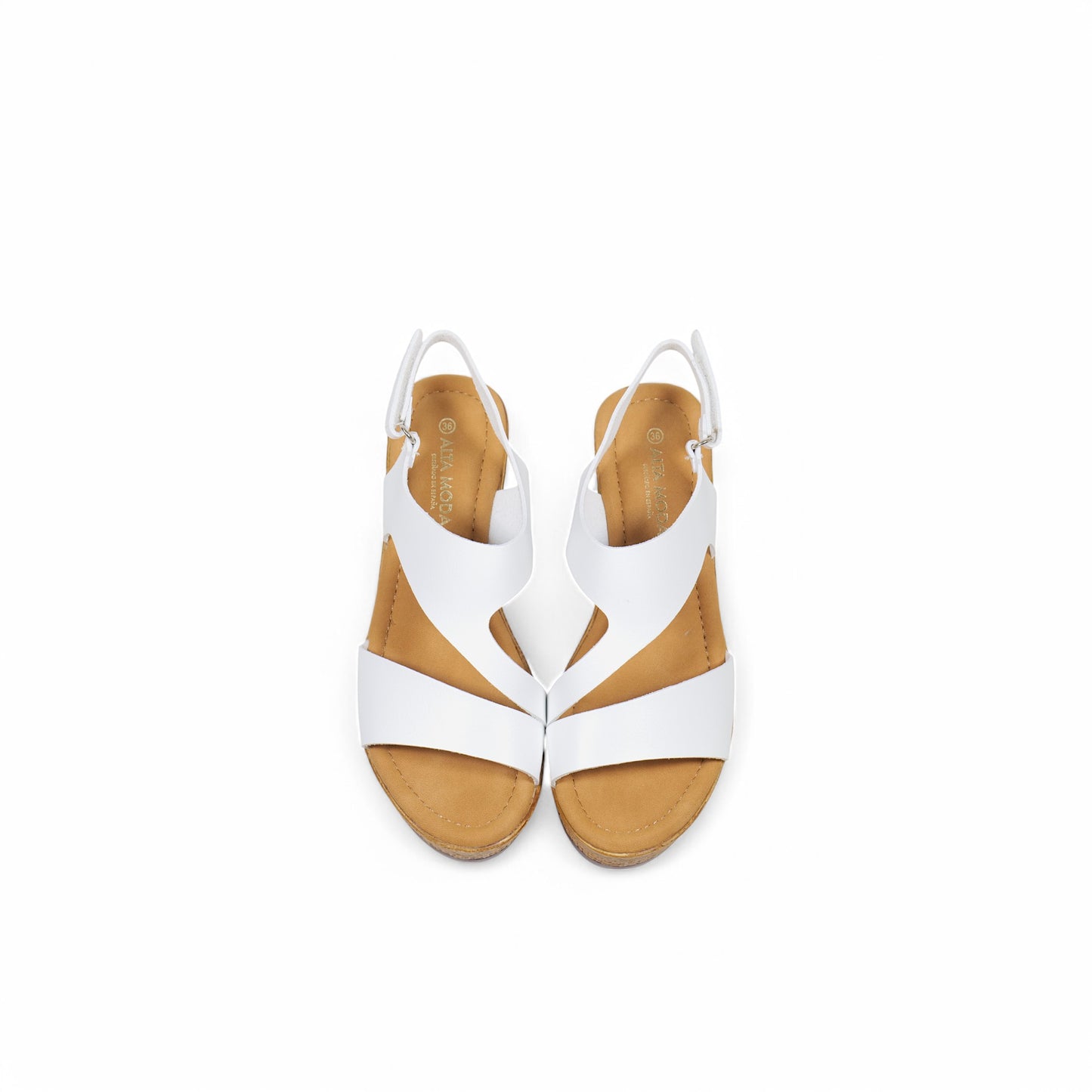 Sandalias de tira ancha cubierta